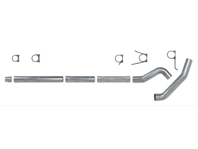 5-Inch Aluminized Steel Muffler Delete Single Exhaust System; Side Exit (04.5-07 5.9L RAM 3500)