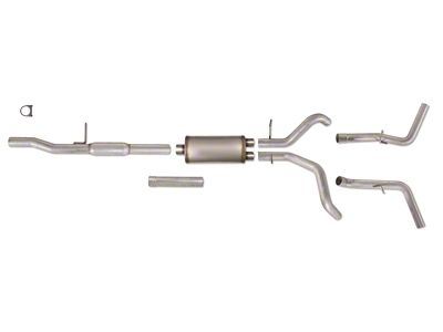 3-Inch Aluminized Steel Dual Exhaust System; Side Exit (09-13 4.8L Sierra 1500)