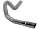5-Inch Stainless Steel DPF-Back Single Exhaust System with Polished Tip; Side Exit (11-14 6.6L Duramax Sierra 3500 HD)