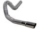 5-Inch Stainless Steel DPF-Back Single Exhaust System with Polished Tip; Side Exit (11-14 6.6L Duramax Silverado 3500 HD)