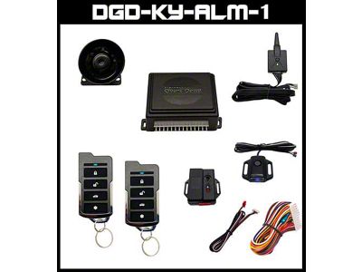 Digital Guard Dawg Keyless Entry System with 1-Way Digital Alarm and 4-Door Power Lock Kit (Universal; Some Adaptation May Be Required)