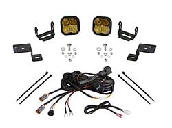 Diode Dynamics Stage Series SS3 Pro Backlit LED Ditch Light Kit; Yellow Combo (21-24 F-150)