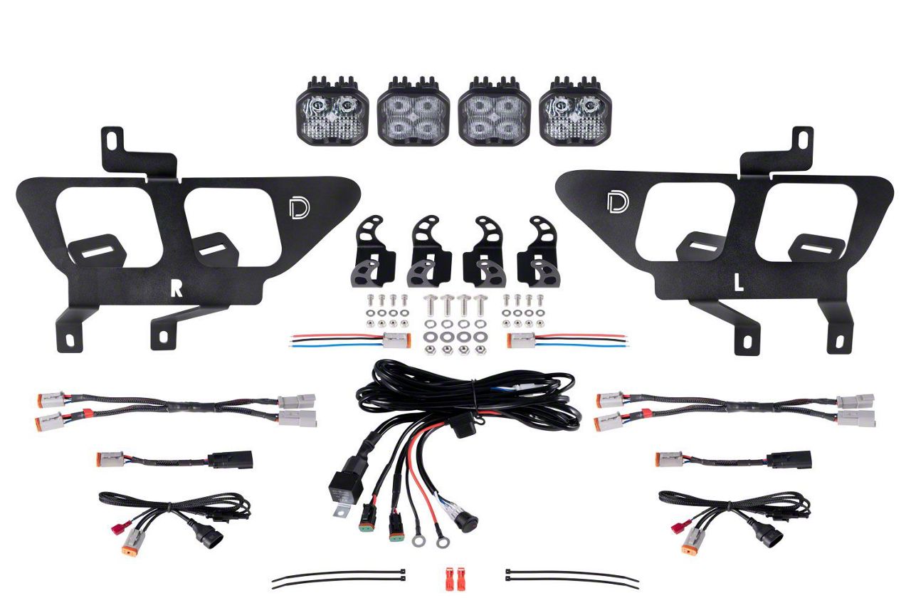 Diode Dynamics F-150 SS3 Pro Type LED Fog Light Kit; White SAE Fog ...