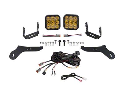 Diode Dynamics SS5 Pro Bumper LED Pod Light Kit; Yellow Combo (17-20 F-150 Raptor)
