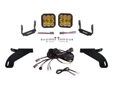 Diode Dynamics SS5 Pro Bumper LED Pod Light Kit; Yellow Driving (21-24 F-150)