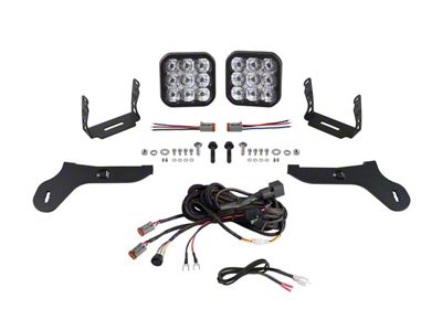 Diode Dynamics SS5 Sport Bumper LED Pod Light Kit; White Driving (17-20 F-150 Raptor)