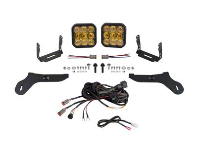 Diode Dynamics SS5 Sport Bumper LED Pod Light Kit; Yellow Combo (17-20 F-150 Raptor)