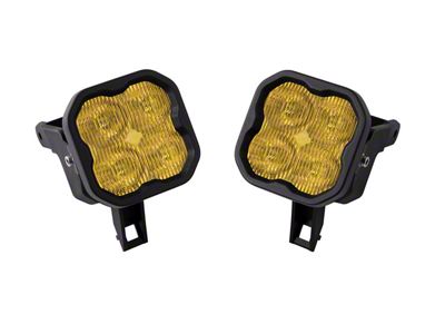 Diode Dynamics SS3 Pro Type SDX LED Fog Light Kit; Yellow SAE Fog (99-10 F-250 Super Duty)