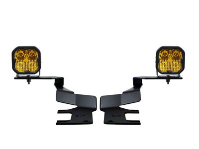 Diode Dynamics Stage Series SS3 Sport LED Ditch Light Kit; Yellow Combo (17-22 F-250 Super Duty)