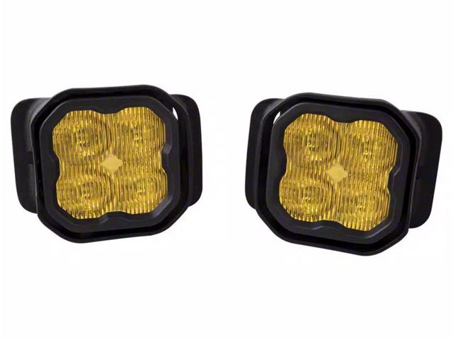 Diode Dynamics SS3 Sport Type F2 ABL LED Fog Light Kit; Yellow SAE Fog (17-22 F-250 Super Duty)