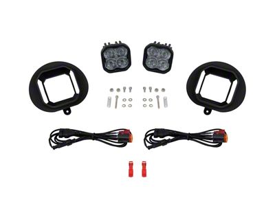 Diode Dynamics SS3 Max LED Fog Light Kit; White SAE Fog (02-08 RAM 1500)