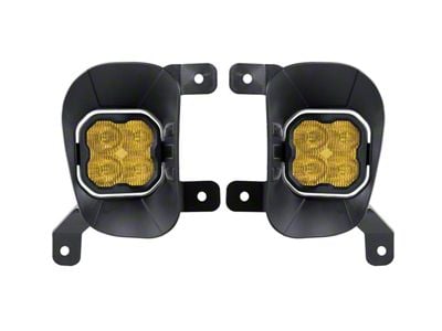 Diode Dynamics SS3 Max Vertical LED Fog Light Kit; Yellow SAE Fog (13-18 RAM 1500, Excluding Rebel)