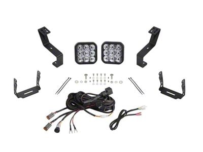 Diode Dynamics SS5 Pro Bumper LED Pod Light Kit; White Driving (19-24 RAM 1500 w/o Active Lower Grille Shutters)