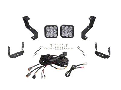 Diode Dynamics SS5 Sport Bumper LED Pod Light Kit; White Combo (19-24 RAM 1500 w/o Active Lower Grille Shutters)