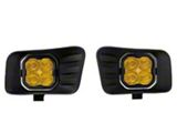 Diode Dynamics SS3 Sport Horizontal LED Fog Light Kit; Yellow SAE Fog (10-18 RAM 3500)