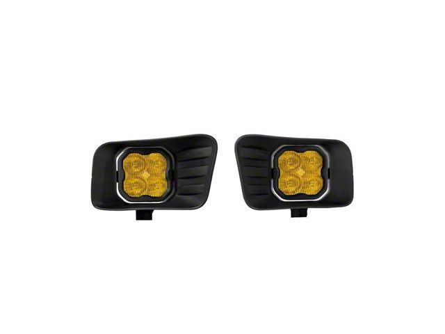 Diode Dynamics SS3 Sport Horizontal LED Fog Light Kit; Yellow SAE Fog (10-18 RAM 3500)
