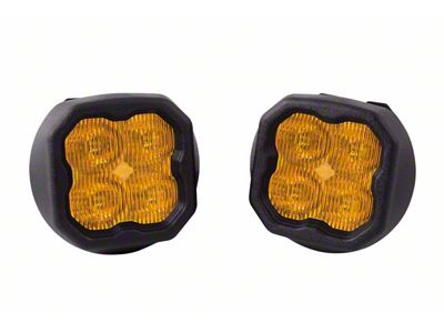 Diode Dynamics SS3 Max ABL Type GM LED Fog Light Kit; Yellow SAE Fog (14-15 Sierra 1500, Excluding Denali)