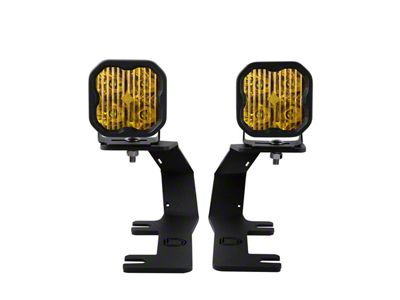 Diode Dynamics Stage Series SS3 Pro LED Ditch Light Kit; Yellow Driving (14-18 Sierra 1500)