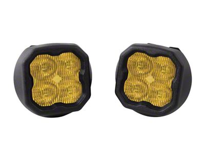 Diode Dynamics SS3 Sport ABL Type GM LED Fog Light Kit; Yellow SAE Fog (14-15 Sierra 1500, Excluding Denali)