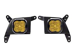 Diode Dynamics SS3 Pro Type SV2 LED Fog Light Kit; Yellow SAE Fog (20-23 Silverado 2500 HD)