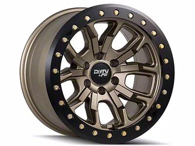 Dirty Life DT-1 Satin Gold 8-Lug Wheel; 17x9; -12mm Offset (01-06 Sierra 3500 HD SRW)