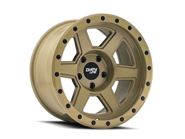 Dirty Life Compound Desert Sand 8-Lug Wheel; 22x11; -25mm Offset (03-09 RAM 2500)