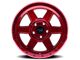 Dirty Life Compound Crimson Candy Red 8-Lug Wheel; 22x11; -25mm Offset (03-09 RAM 3500 SRW)