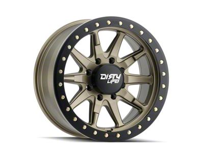 Dirty Life DT-2 Satin Gold 8-Lug Wheel; 20x9; 0mm Offset (03-09 RAM 3500 SRW)