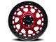 Dirty Life Enigma Race Crimson Candy Red 8-Lug Wheel; 17x9; -12mm Offset (03-09 RAM 3500 SRW)