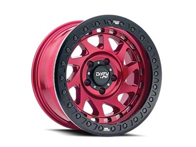 Dirty Life Enigma Race Gloss Crimson Candy Red 6-Lug Wheel; 17x9; -38mm Offset (04-08 F-150)