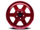 Dirty Life Compound Crimson Candy Red 8-Lug Wheel; 22x10; -12mm Offset (11-14 Sierra 2500 HD)