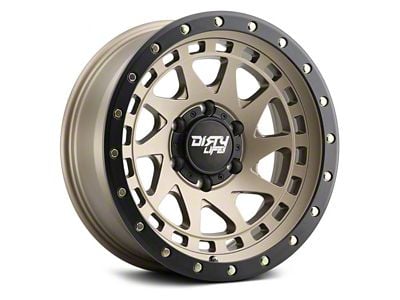 Dirty Life Enigma Pro Satin Gold 6-Lug Wheel; 17x9; -12mm Offset (07-13 Silverado 1500)