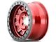 Dirty Life Roadkill Race Crimson Candy Red Beadlock 6-Lug Wheel; 17x9; -14mm Offset (07-14 Tahoe)