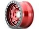 Dirty Life Roadkill Race Crimson Candy Red Beadlock 6-Lug Wheel; 17x9; -14mm Offset (07-14 Yukon)