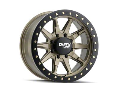 Dirty Life DT-2 Satin Gold 8-Lug Wheel; 20x9; 0mm Offset (10-18 RAM 3500 SRW)