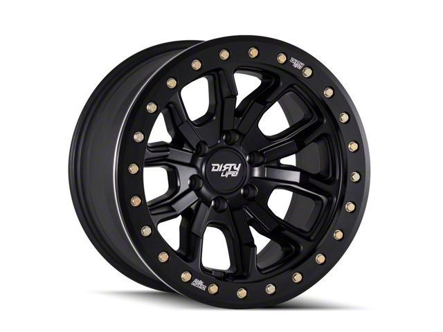 Dirty Life DT-1 Matte Black 6-Lug Wheel; 17x9; -12mm Offset (14-18 Silverado 1500)