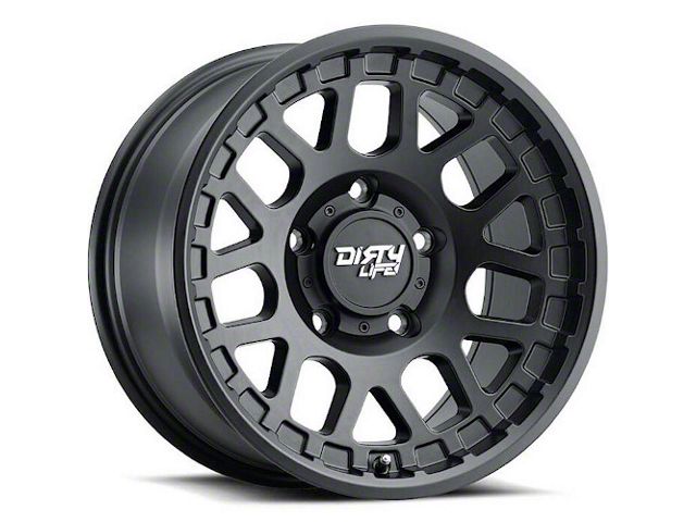 Dirty Life Mesa Matte Black 6-Lug Wheel; 17x9; -12mm Offset (14-18 Silverado 1500)