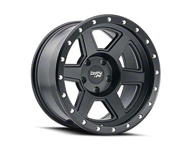 Dirty Life Compound Matte Black 5-Lug Wheel; 22x10; -12mm Offset (94-01 RAM 1500)