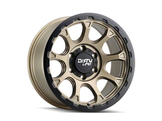 Dirty Life Drifter Matte Gold 6-Lug Wheel; 17x8.5; -6mm Offset (99-06 Silverado 1500)