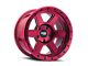 Dirty Life Compound Crimson Candy Red 6-Lug Wheel; 22x11; -25mm Offset (23-24 Canyon)