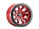 Dirty Life DT-1 Crimson Candy Red 6-Lug Wheel; 17x9; -38mm Offset (23-24 Canyon)
