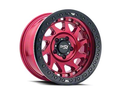 Dirty Life Enigma Race Crimson Candy Red 6-Lug Wheel; 17x9; -38mm Offset (23-24 Canyon)
