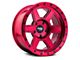 Dirty Life Compound Crimson Candy Red 5-Lug Wheel; 17x9; -12mm Offset (05-11 Dakota)