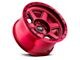 Dirty Life Compound Crimson Candy Red 5-Lug Wheel; 17x9; -12mm Offset (05-11 Dakota)