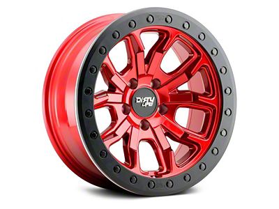 Dirty Life DT-1 Crimson Candy Red 5-Lug Wheel; 17x9; -12mm Offset (05-11 Dakota)