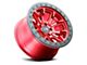 Dirty Life DT-1 Crimson Candy Red 5-Lug Wheel; 17x9; -12mm Offset (05-11 Dakota)