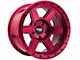 Dirty Life Compound Crimson Candy Red 6-Lug Wheel; 17x9; -12mm Offset (21-24 F-150)