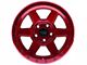 Dirty Life Compound Crimson Candy Red 6-Lug Wheel; 17x9; -12mm Offset (21-24 F-150)