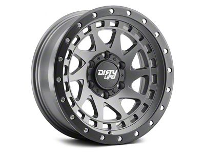 Dirty Life Enigma Pro Satin Graphite 6-Lug Wheel; 17x9; -12mm Offset (21-24 F-150)