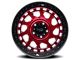 Dirty Life Enigma Race Crimson Candy Red 8-Lug Wheel; 17x9; -12mm Offset (07-10 Sierra 3500 HD SRW)